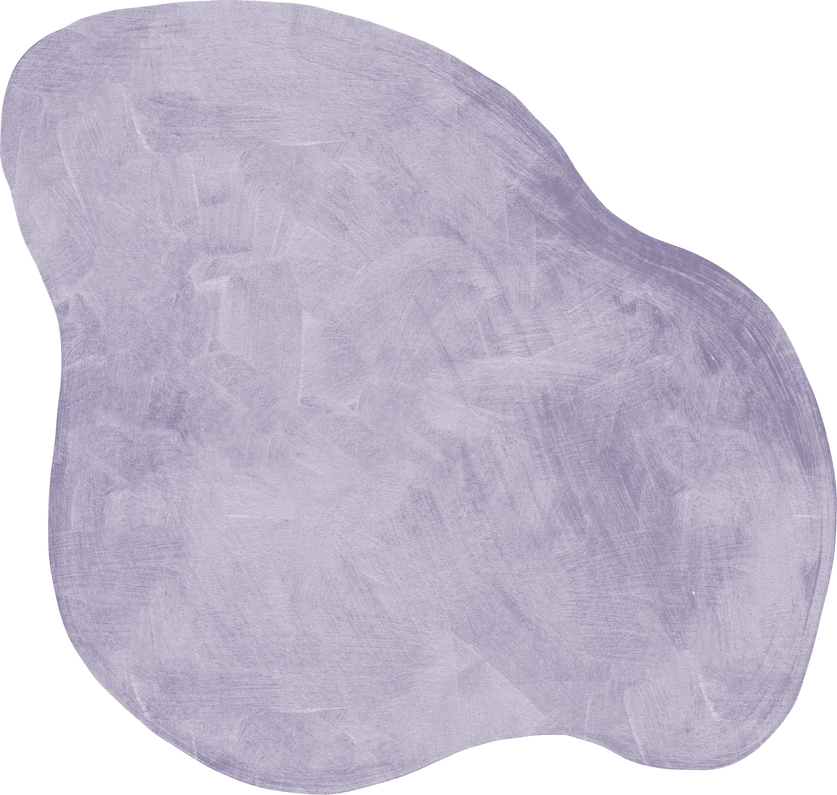 Purple Watercolor Abstract Blob Shape