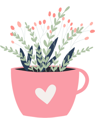 Flower Plant in a Cup